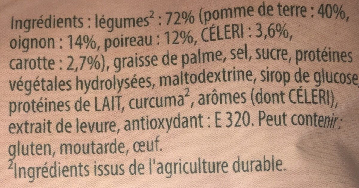 Soupe Poireaux Légumes Variés - 原材料 - fr