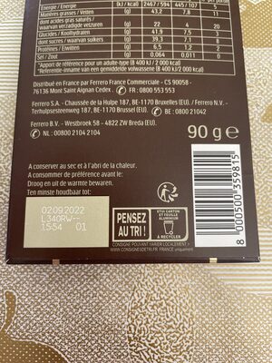 Noir 55% Noisettes - Recycling instructions and/or packaging information - en